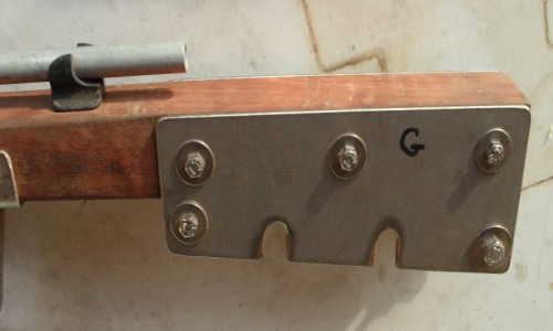 Ferrure de barre Vue Gauche