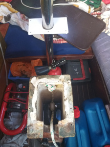 Le puits de dérive ouvert vu de dessus