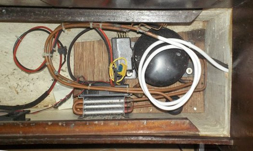 Le groupe moteur vu de dessus