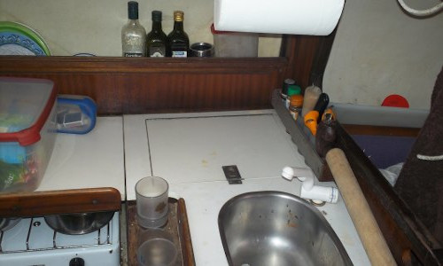 Glacière vu de dessus