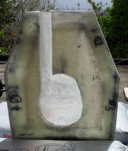 Le couvercle de baille à mouillage en cours de fabrication