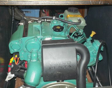 Vue arriere du moteur