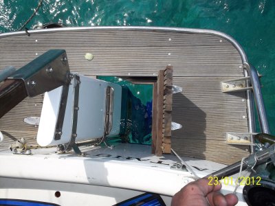 La plate forme en cours d'ouverture