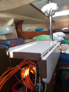 Table du carré repliée